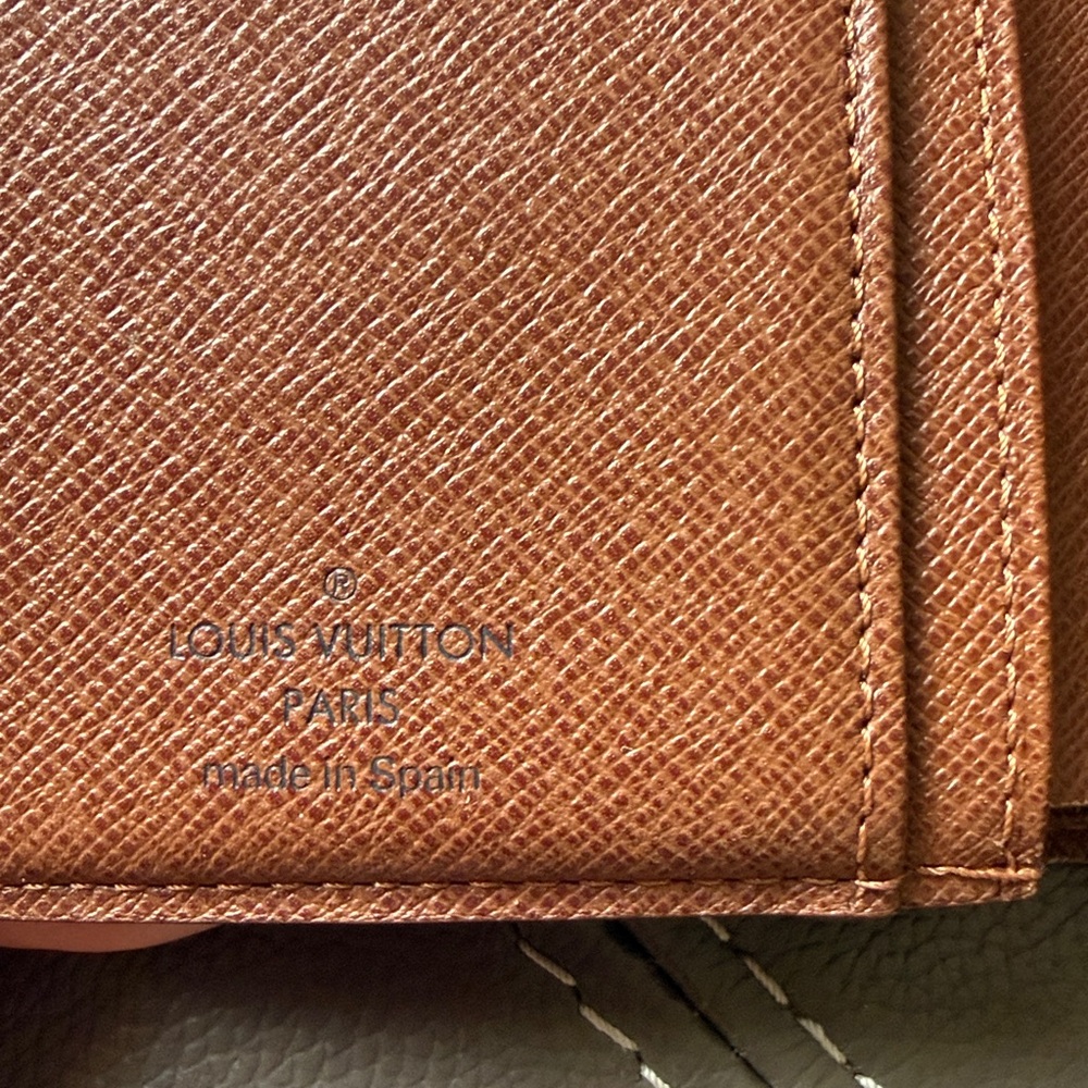Vintage Louis Vuitton Brown Monogram French Wallet & Card Holder with Box - Picture 4 of 16